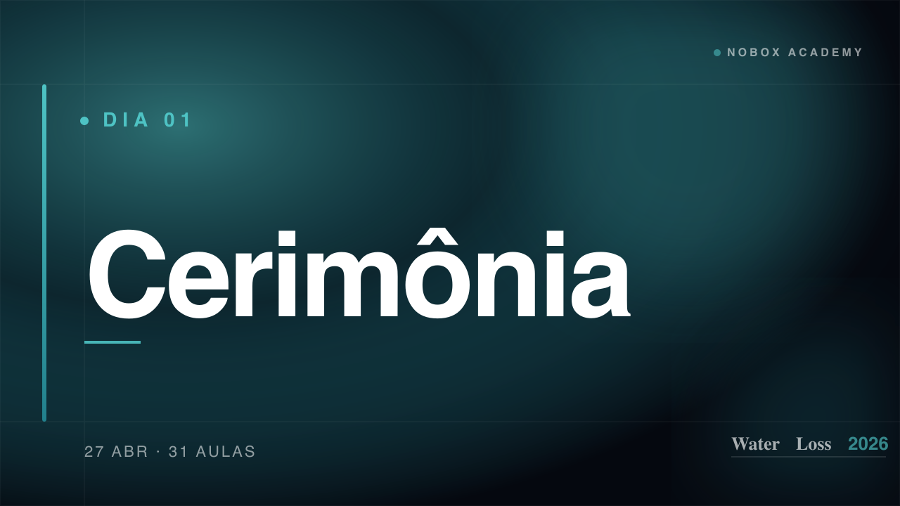 Dia 1 · Segunda 27/04 — Cerimônia + 9 Sessões
